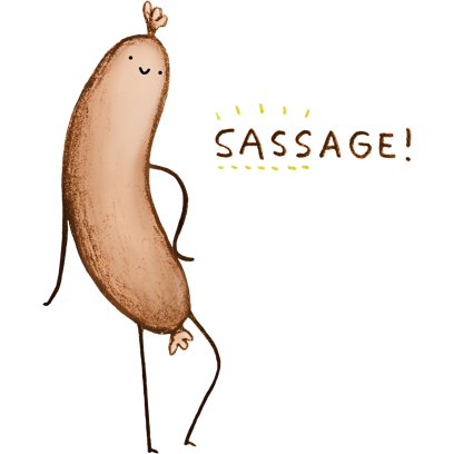 Foodimals - Redbubble sticker pack messages sticker-7
