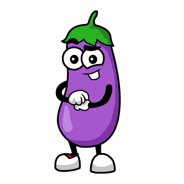 Eggplant Stickers messages sticker-1