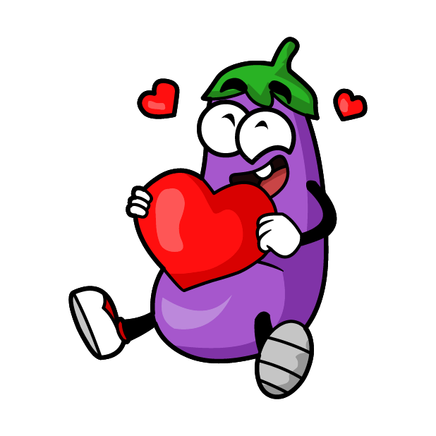 Eggplant Stickers messages sticker-4