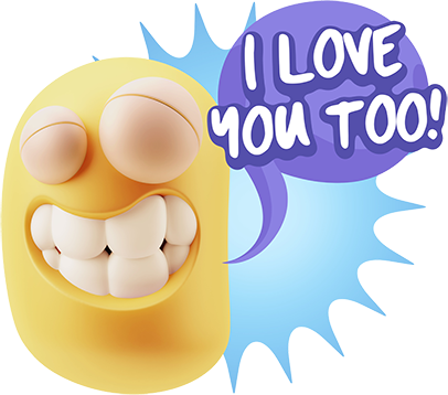 3D Love Colourful Stickers for iMessage messages sticker-1
