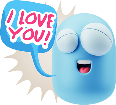 3D Love Colourful Stickers for iMessage messages sticker-9
