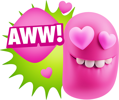 3D Love Colourful Stickers for iMessage messages sticker-0