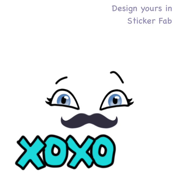 Sticker Fab Free Sample Moustaches for November messages sticker-8