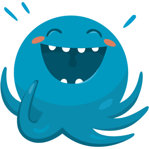 Octo the angry Octopus iMessage stickers messages sticker-4