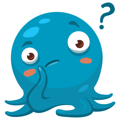 Octo the angry Octopus iMessage stickers messages sticker-1