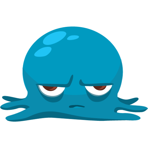 Octo the angry Octopus iMessage stickers messages sticker-6