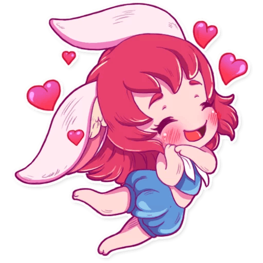 Cute Bunny iMessage stickers messages sticker-4