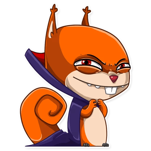 Villain Squirrel - Halloween iMessage stickers messages sticker-4