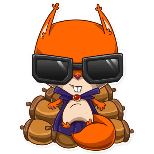 Villain Squirrel - Halloween iMessage stickers messages sticker-5
