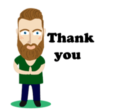 Bearded Hipster messages sticker-8
