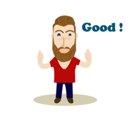 Bearded Hipster messages sticker-5
