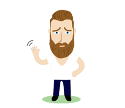 Bearded Hipster messages sticker-2