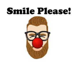 Bearded Hipster messages sticker-10
