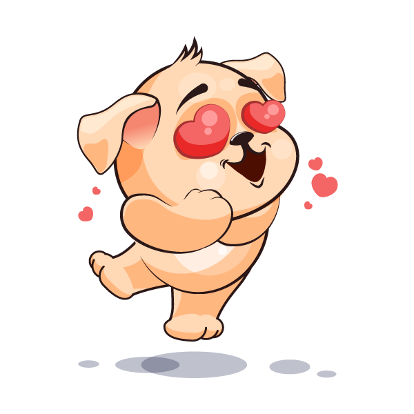Adorable Dog Emoji Stickers messages sticker-1