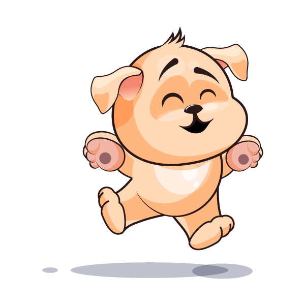 Adorable Dog Emoji Stickers messages sticker-0