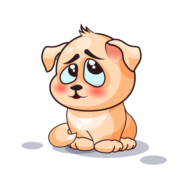 Adorable Dog Emoji Stickers messages sticker-4