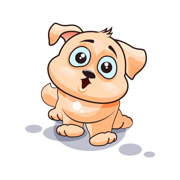Adorable Dog Emoji Stickers messages sticker-6