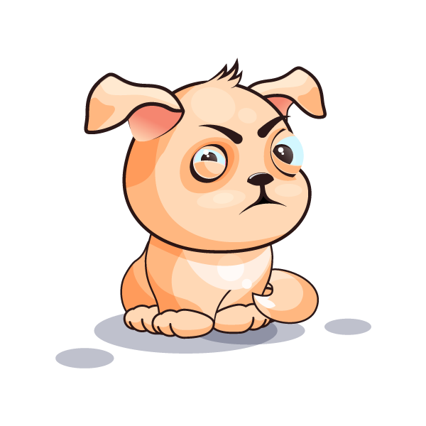 Adorable Dog Emoji Stickers messages sticker-2