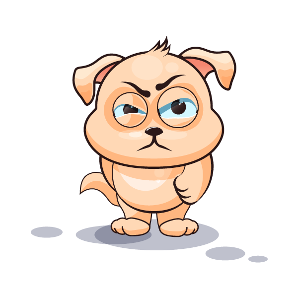 Adorable Dog Emoji Stickers messages sticker-7