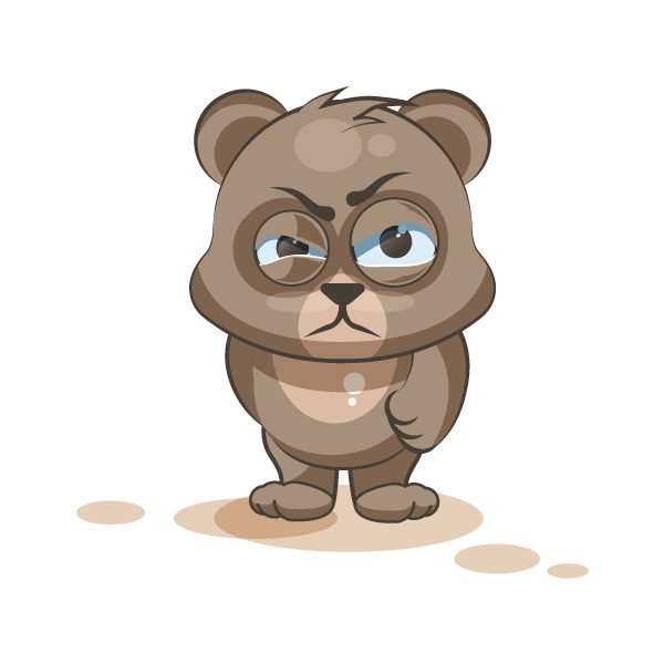 Adorable Bear Emoji Stickers messages sticker-5