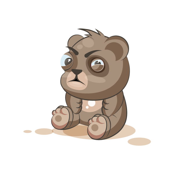 Adorable Bear Emoji Stickers messages sticker-1