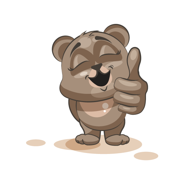 Adorable Bear Emoji Stickers messages sticker-7