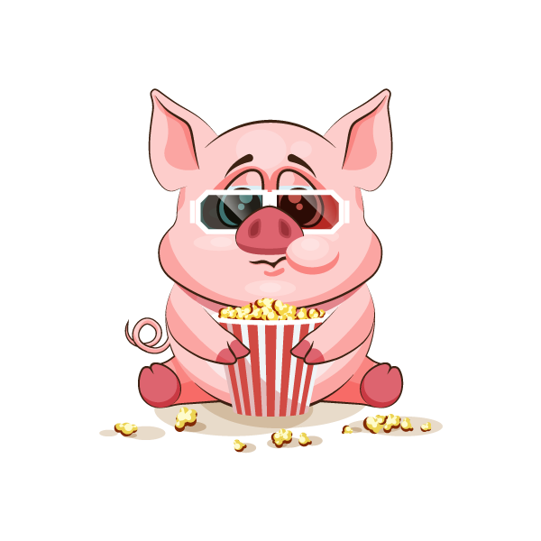 Adorable Pig Emoji Stickers messages sticker-0