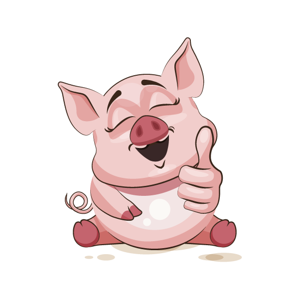 Adorable Pig Emoji Stickers messages sticker-1