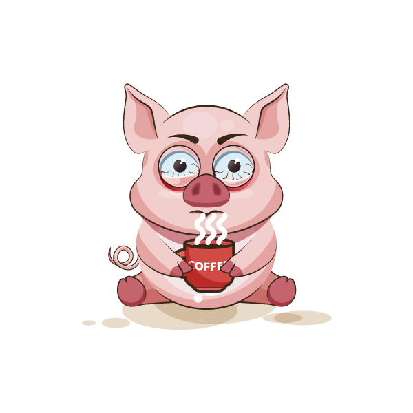 Adorable Pig Emoji Stickers messages sticker-7