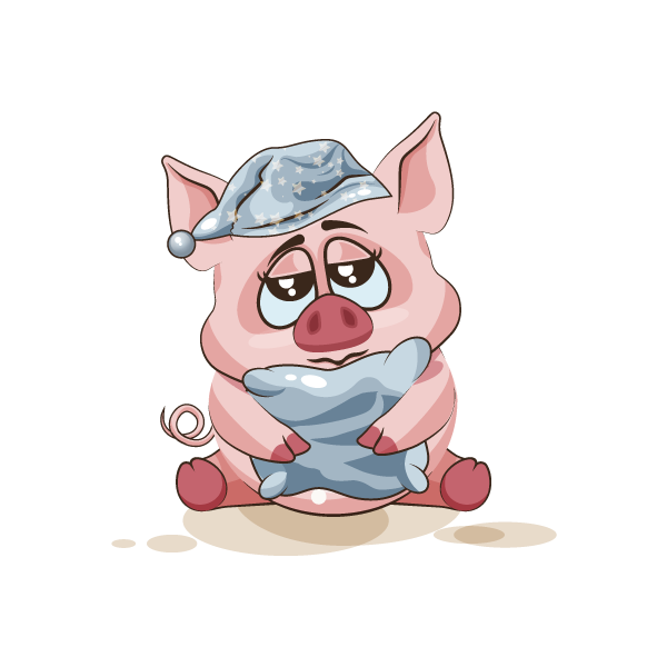 Adorable Pig Emoji Stickers messages sticker-11