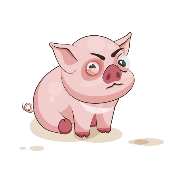 Adorable Pig Emoji Stickers messages sticker-3