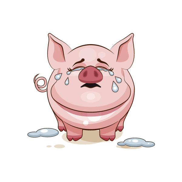 Adorable Pig Emoji Stickers messages sticker-8