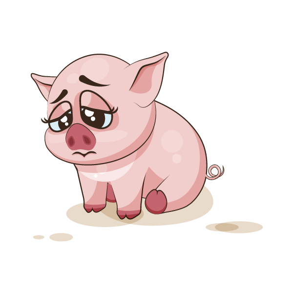 Adorable Pig Emoji Stickers messages sticker-5