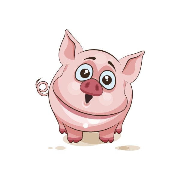 Adorable Pig Emoji Stickers messages sticker-2
