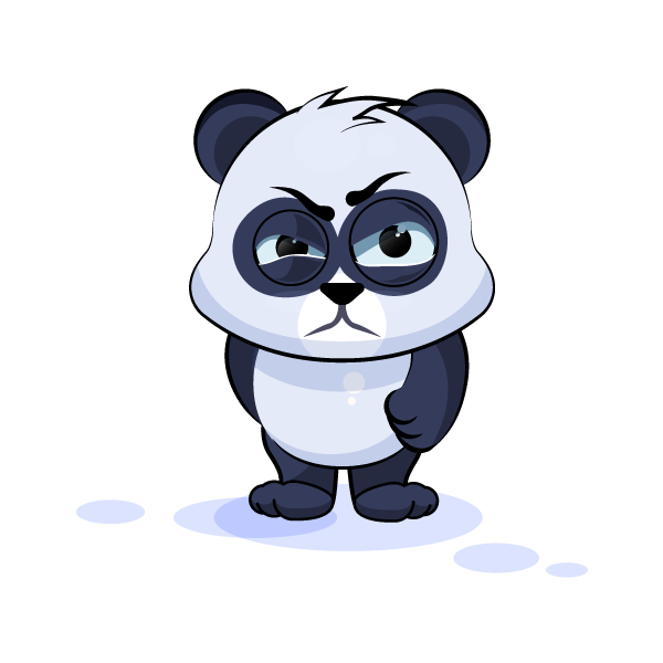 Adorable Panda Emoji Stickers messages sticker-5