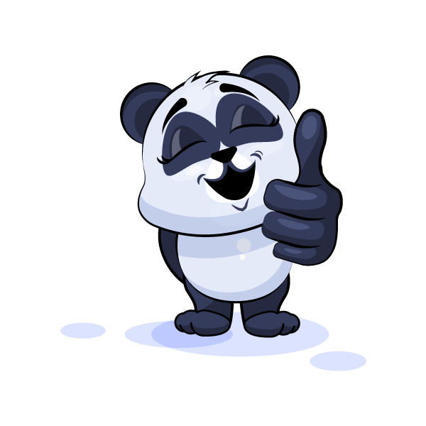 Adorable Panda Emoji Stickers messages sticker-7