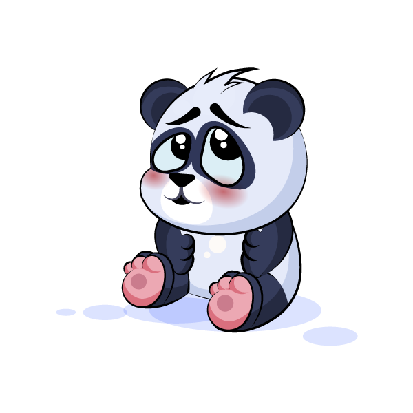 Adorable Panda Emoji Stickers messages sticker-2