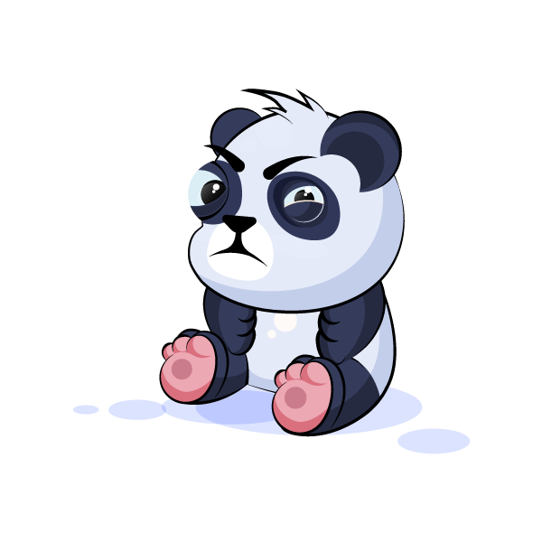Adorable Panda Emoji Stickers messages sticker-1