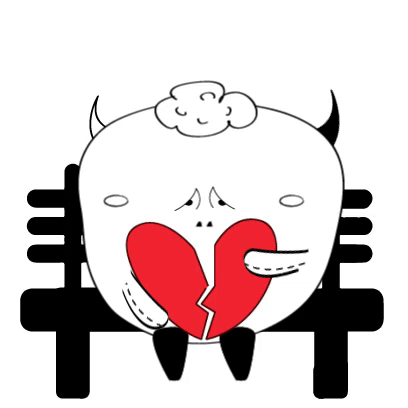 Chubby Doodle Monster Animated messages sticker-4