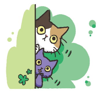 Black Cat and Calico Cat messages sticker-2