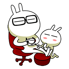 Tuzki messages sticker-3