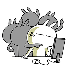 Tuzki messages sticker-9