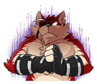 Rex - Naughty wolf stickers for iMessage messages sticker-2