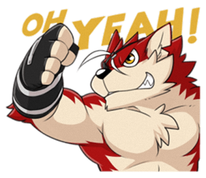Rex - Naughty wolf stickers for iMessage messages sticker-8