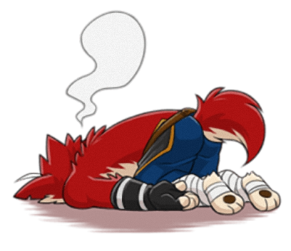Rex - Naughty wolf stickers for iMessage messages sticker-6