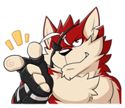 Rex - Naughty wolf stickers for iMessage messages sticker-5