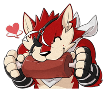 Rex - Naughty wolf stickers for iMessage messages sticker-9