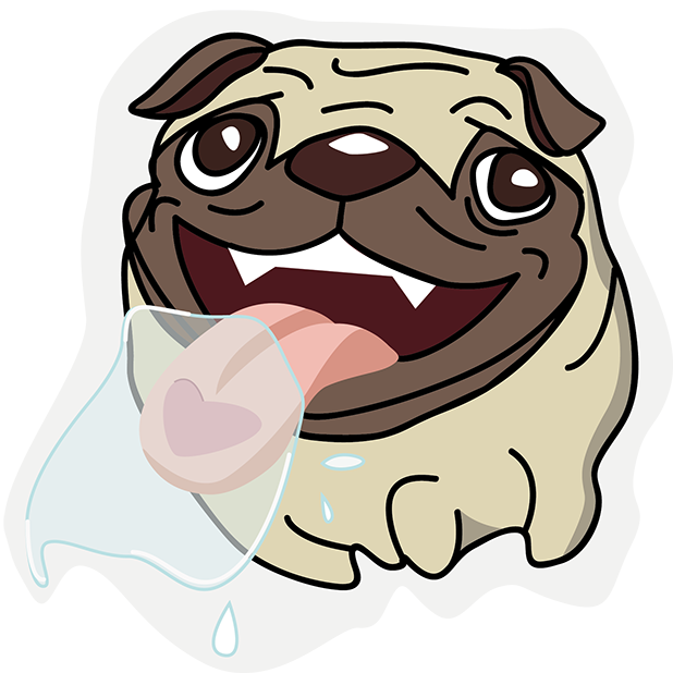 PUG Sticker messages sticker-10
