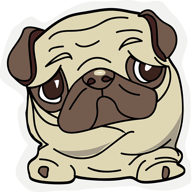PUG Sticker messages sticker-4