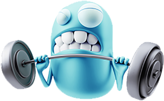 3D Workout Gym Emoji messages sticker-9